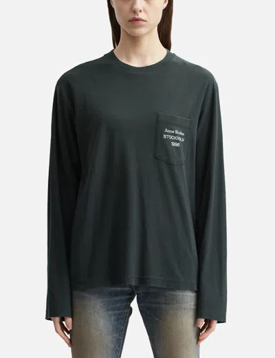 Acne Studios Logo T-shirt In Black