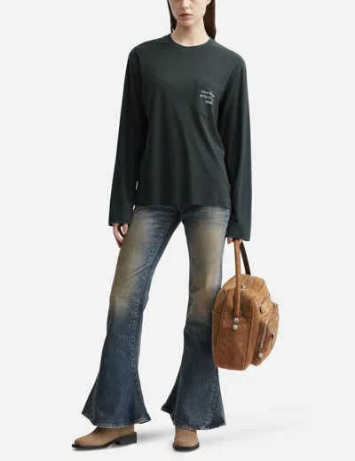 Acne Studios Logo T-shirt In Black