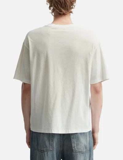 Acne Studios Logo T-shirt Relaxed Fit In White