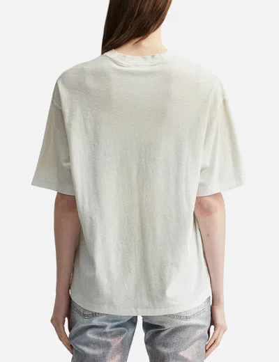 Acne Studios Logo T-shirt Relaxed Fit In White