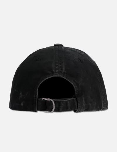 Acne Studios Embroidered Logo Cap In Black