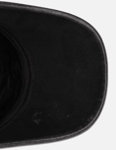 Acne Studios Embroidered Logo Cap In Black