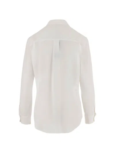 Fit Flap-pocket Buttoned Shirt In White