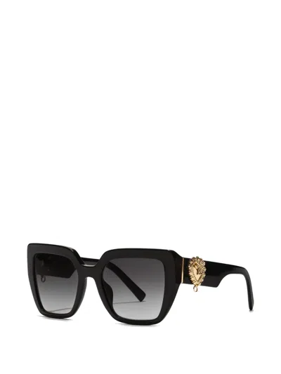 Dolce & Gabbana Devotion Sunglasses In Black