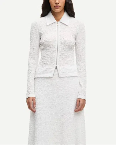 Samsoe & Samsoe Sadaisy Zip Blouse In White