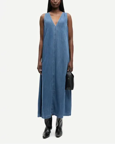 Samsoe & Samsoe Saskylar Dress In Blue