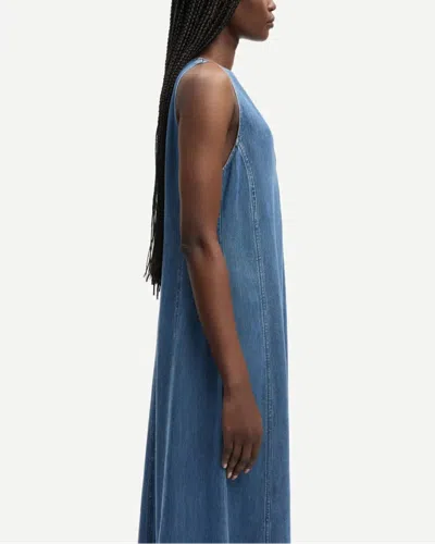 Samsoe & Samsoe Saskylar Dress In Blue