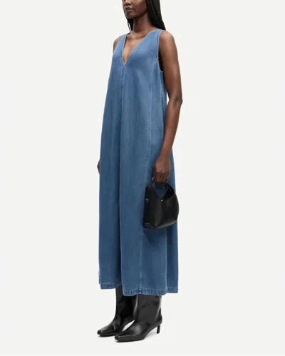 Samsoe & Samsoe Saskylar Dress In Blue