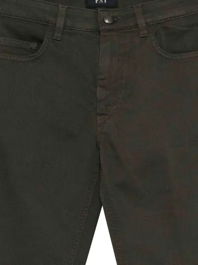 Fay Button-fastening Jeans In Green