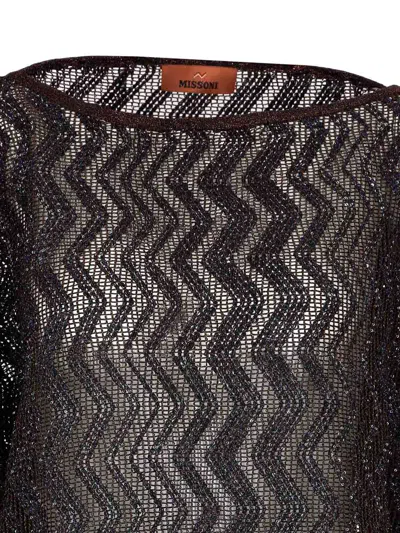 Missoni Kaftano Viscose Blades Cover-up In Brown