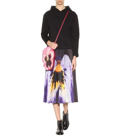 Shop Christopher Kane Printed Pleated Skirt In Multicoloured