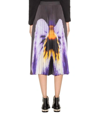 Shop Christopher Kane Printed Pleated Skirt In Multicoloured