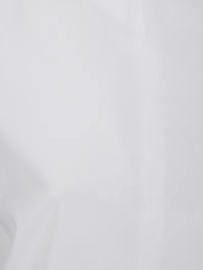 Sacai Poplin Pullover Top In White