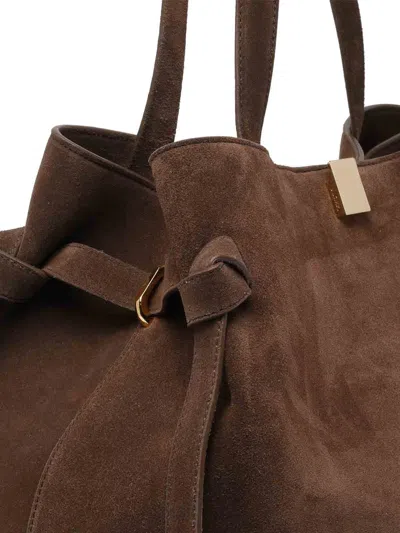 Yuzefi Double-handle Shoulder Bag In Brown