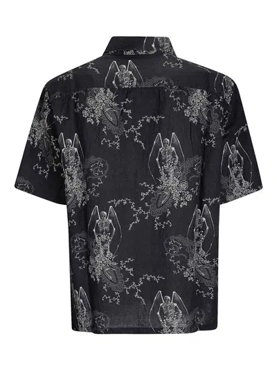 Our Legacy Mens Death Paisley Print Graphic-print Short-sleeve Cotton And Linen Shirt In Multi