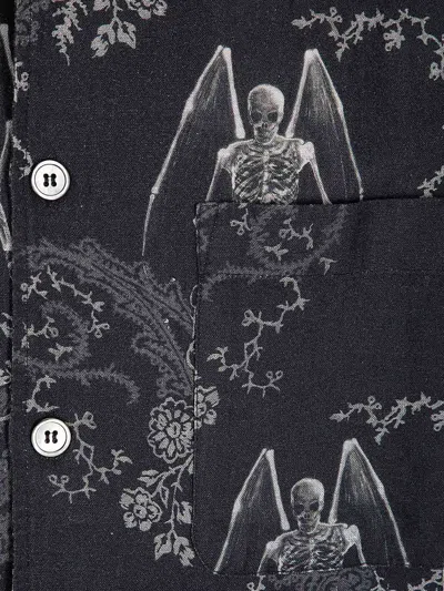 Our Legacy Mens Death Paisley Print Graphic-print Short-sleeve Cotton And Linen Shirt In Multi