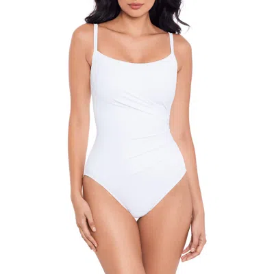 Miraclesuit Rock Solid Starr Underwire One-piece Swimsuit In White