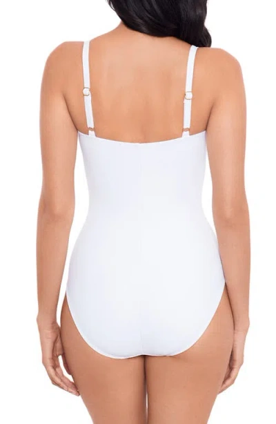 Miraclesuit Rock Solid Starr Underwire One-piece Swimsuit In White