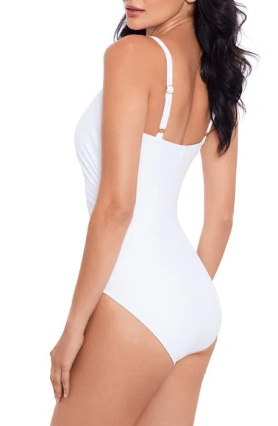 Miraclesuit Rock Solid Starr Underwire One-piece Swimsuit In White