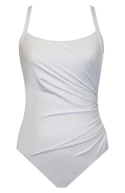 Miraclesuit Rock Solid Starr Underwire One-piece Swimsuit In White