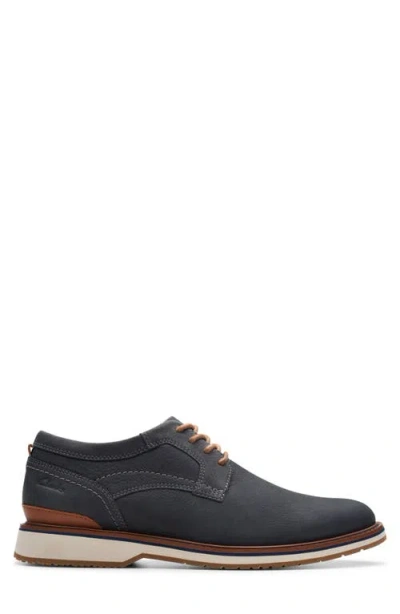 Clarks Monahan Plain Toe Oxfords In Blue