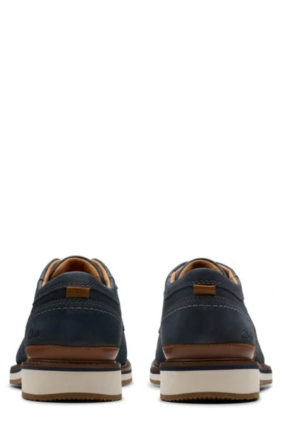 Clarks Monahan Plain Toe Oxfords In Blue