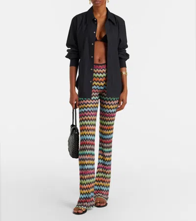 Missoni Chevron-pattern Trousers In Multi