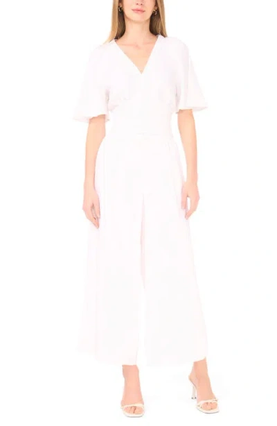 Parker Flowy Drawstring Pants In White