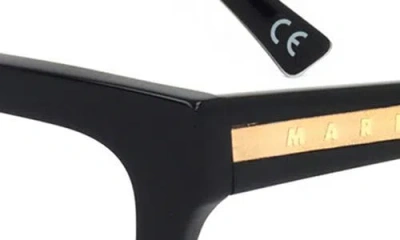Marni 52mm Rectangular Reading Glasses In Black