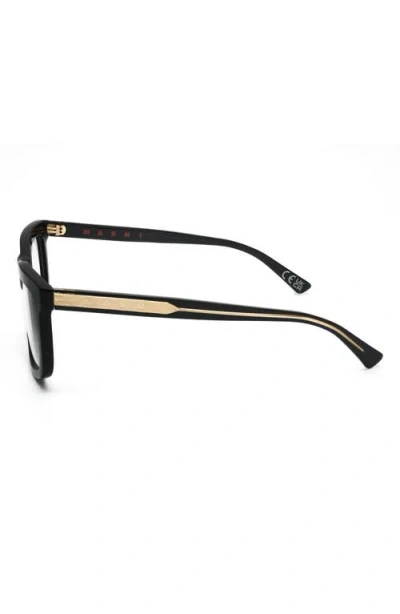 Marni 57mm Rectangular Reading Glasses In White