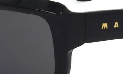 Marni Rectangular Sunglasses In Black