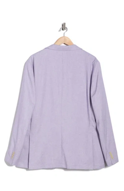 Construct Solid Lino Sport Coat In Purple