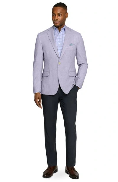 Construct Solid Lino Sport Coat In Purple