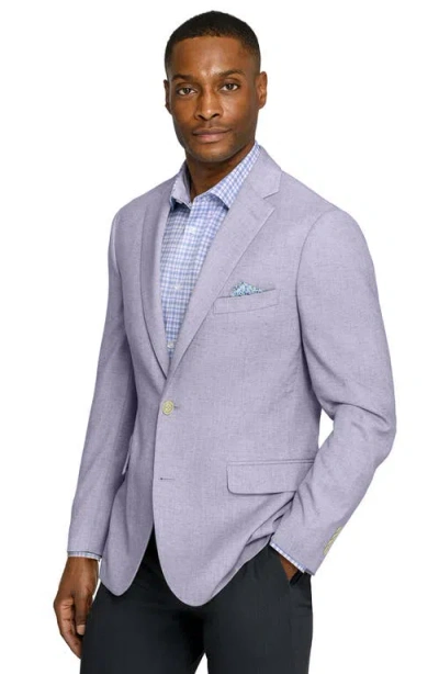 Construct Solid Lino Sport Coat In Purple