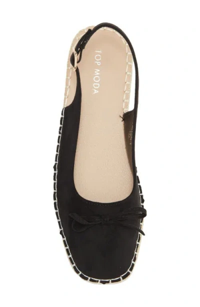 Top Moda Fallon Slingback Flat In Black