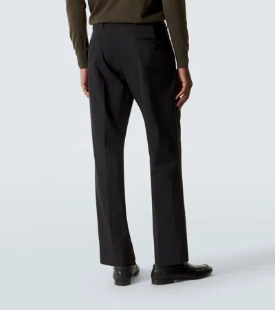 Prada Technical Straight Pants In Black
