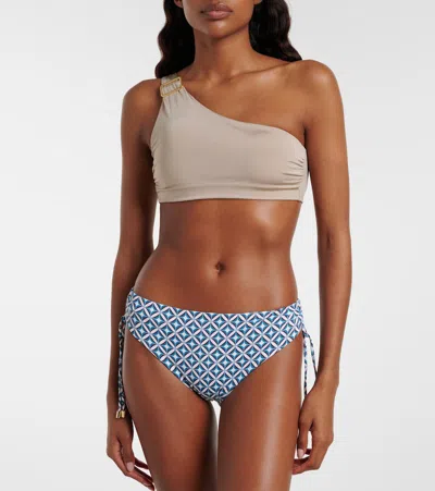Max Mara Sibilla Printed Bikini Bottoms In Multi
