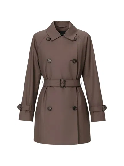 Max Mara The Cube Coats Brown In Brown