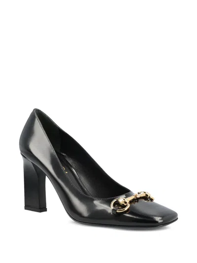 Gucci Signora Pumps Block Heel Gold Tone Hardware In Multi