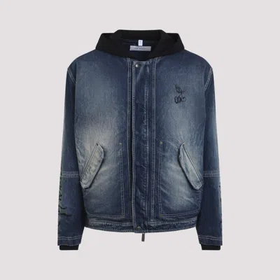 Off-white Jackets Blue In Blue
