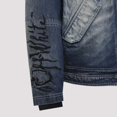 Off-white Jackets Blue In Blue