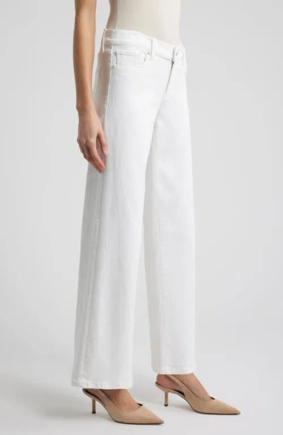 Frame Le Pixie Slim Fit Palazzo Pants In White
