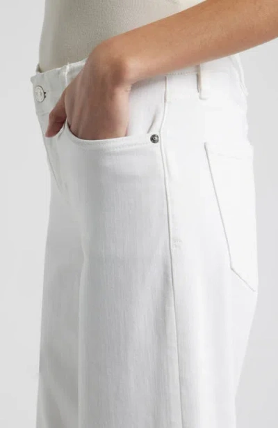 Frame Le Pixie Slim Fit Palazzo Pants In White