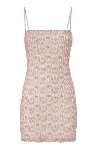 Missoni Patterned Mini Dress In Pink