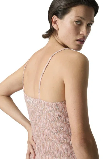 Missoni Patterned Mini Dress In Pink