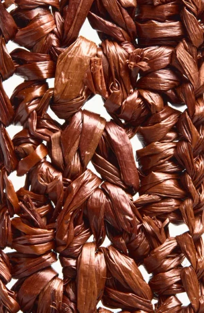 Veronica Beard Raffia Loop Belt In Brown