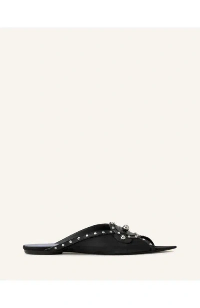 Lanvin Eclipse Arch Flat Mule In Black