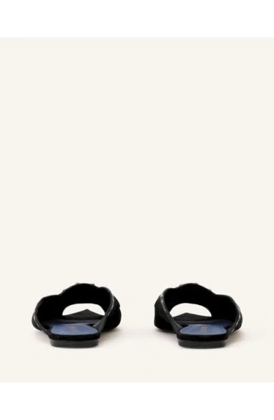 Lanvin Eclipse Arch Flat Mule In Black