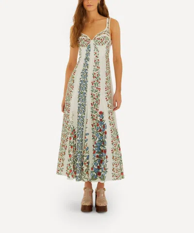 Farm Rio Fruit Beauty Maxi Dress Fruit Beauty Off-white In Multi