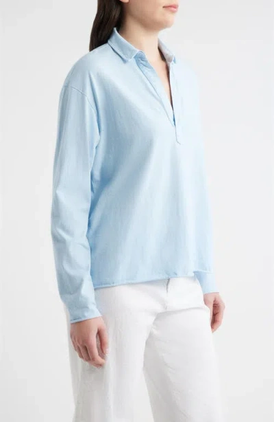 Frank & Eileen Patrick Popover Henley In Blue